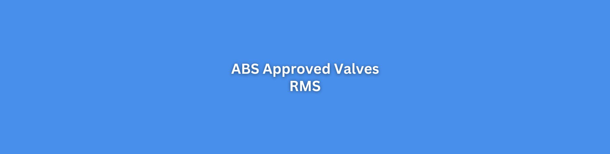 ABS Approved Valves Singapore