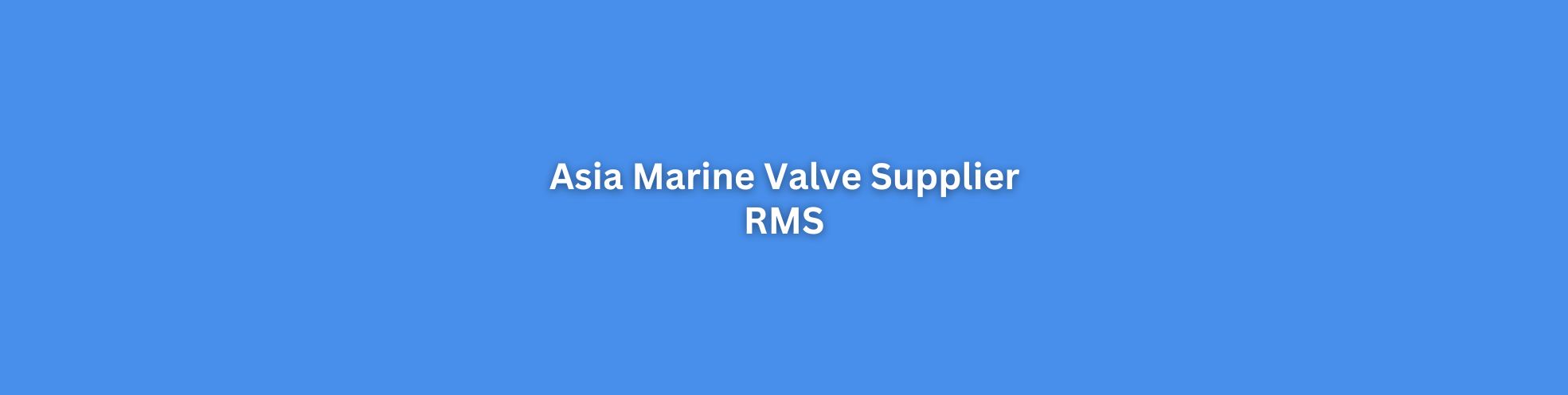 Asia marine valve supplier Singapore