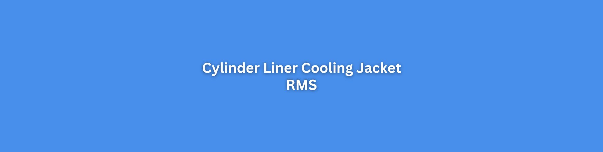 cylinder liner cooling jacket