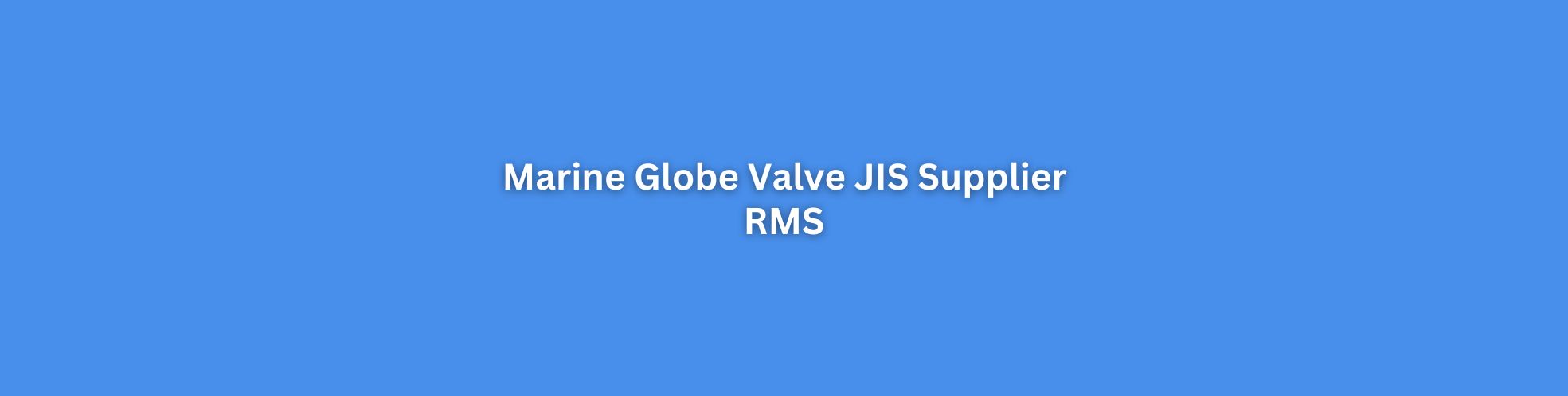 Marine Globe V JIS Supplier Singapore