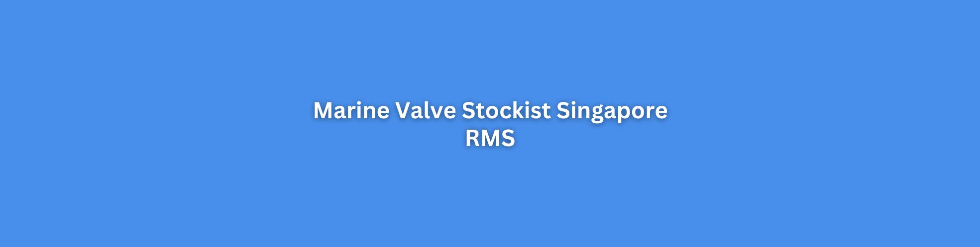 Marine Valve Stockist Singapore