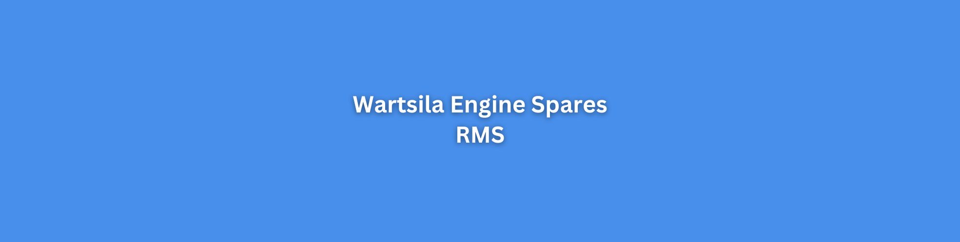 Wartsila engine spares